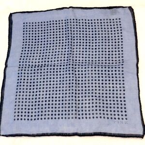 PINK - Pocket Square/ Blue Polka dots